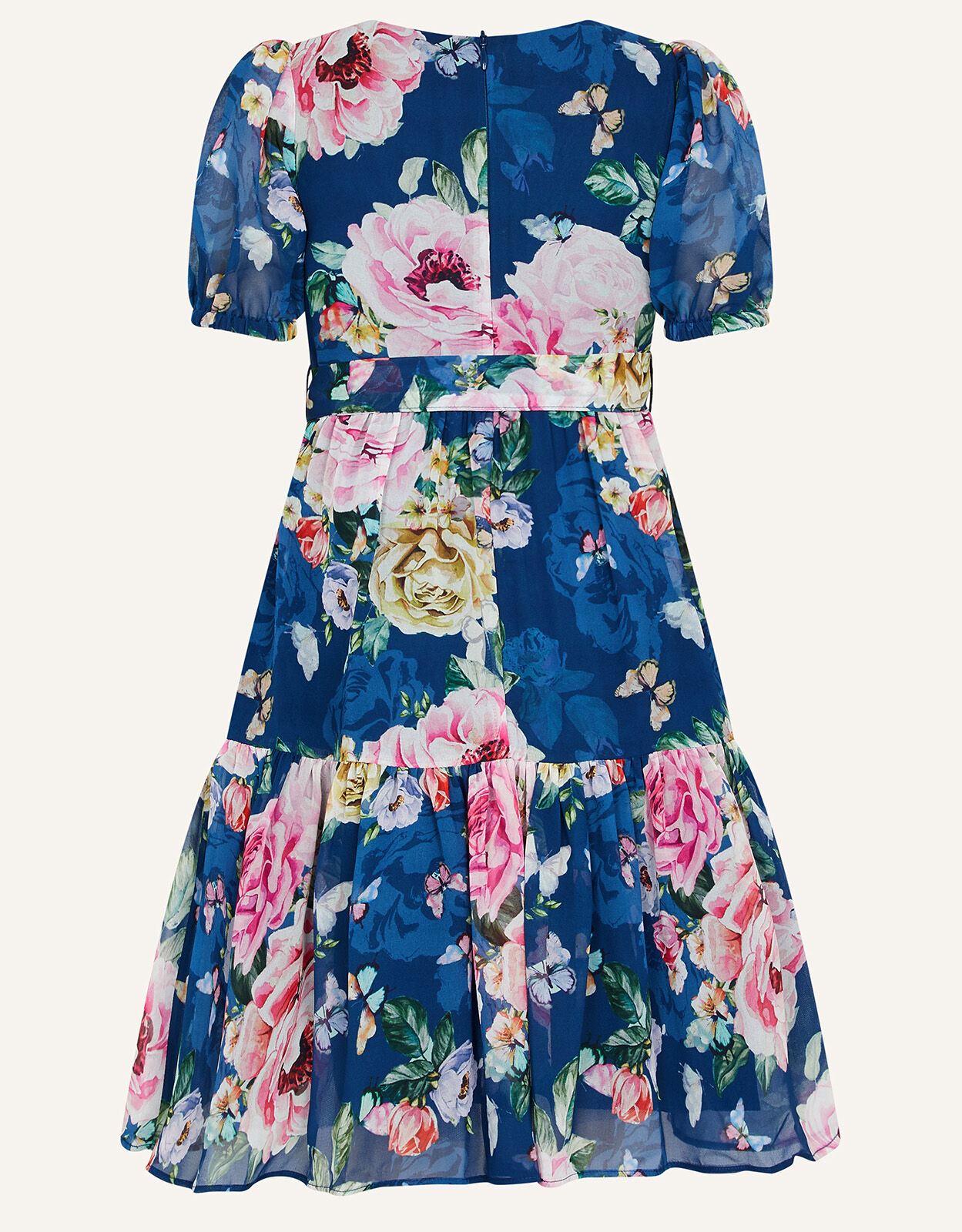 Roseanna Floral Chiffon Dress Blue ...